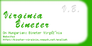 virginia bineter business card